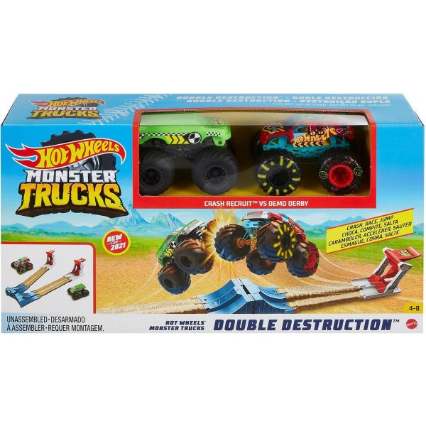 Игровой набор HotWheels "Двойной старт" Monster Trucks GYC80